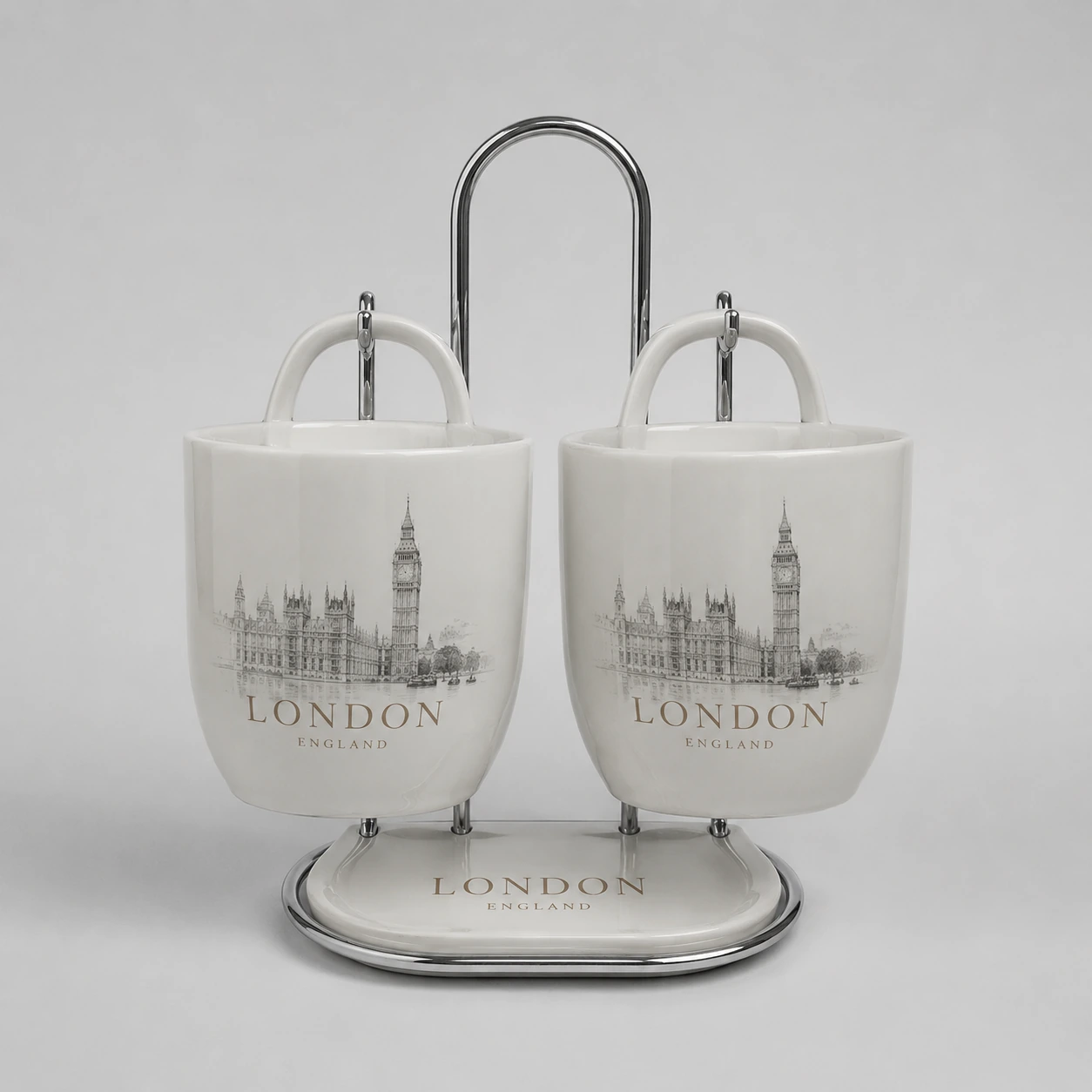 Mockup realista de canecas personalizadas